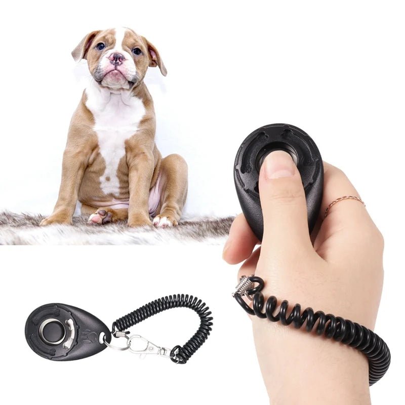 3-in-1 Dog Training Clicker Set with Whistle and Adjustable Strap – Effective Clicker Training for All Dog Breeds 4