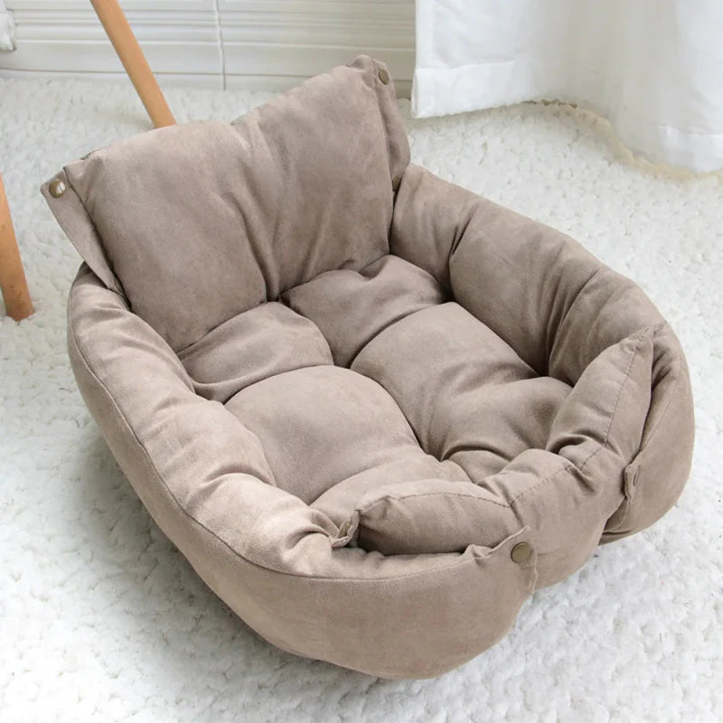 3-in-1 Multifunctional Pet Bed for Dogs and Cats - Soft Cotton Nest, Mat, and Sofa for Ultimate Comfort 10