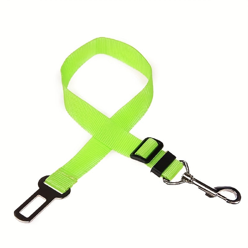 Adjustable Dog Seat Belt Harness - Durable Nylon Car Safety Belt for Dogs and Cats, Universal Fit, Multiple Colors Available 11