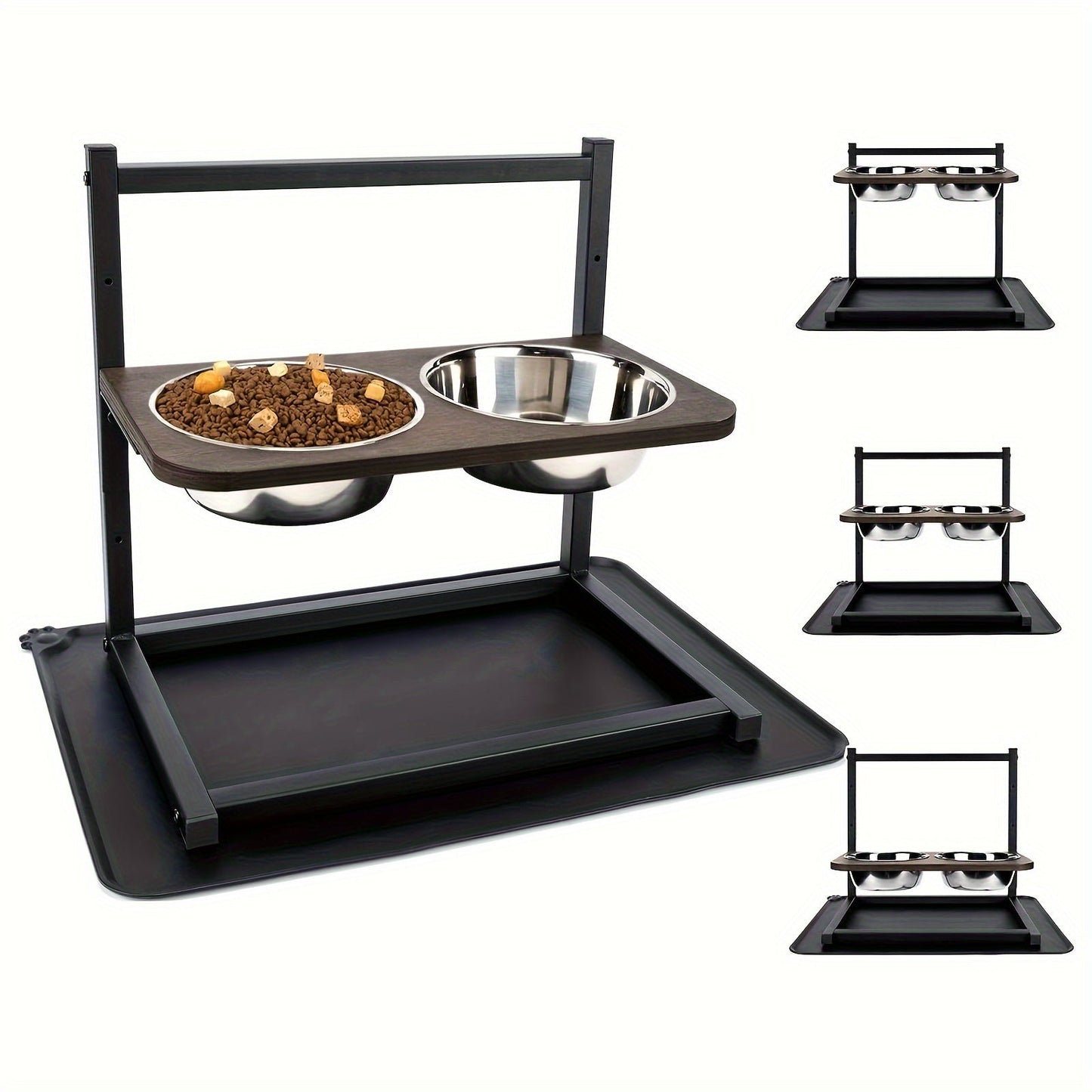 Adjustable Elevated Dog Bowls Feeder – Ergonomic Design with Stainless Steel Bowls for Optimal Digestion and Posture 5
