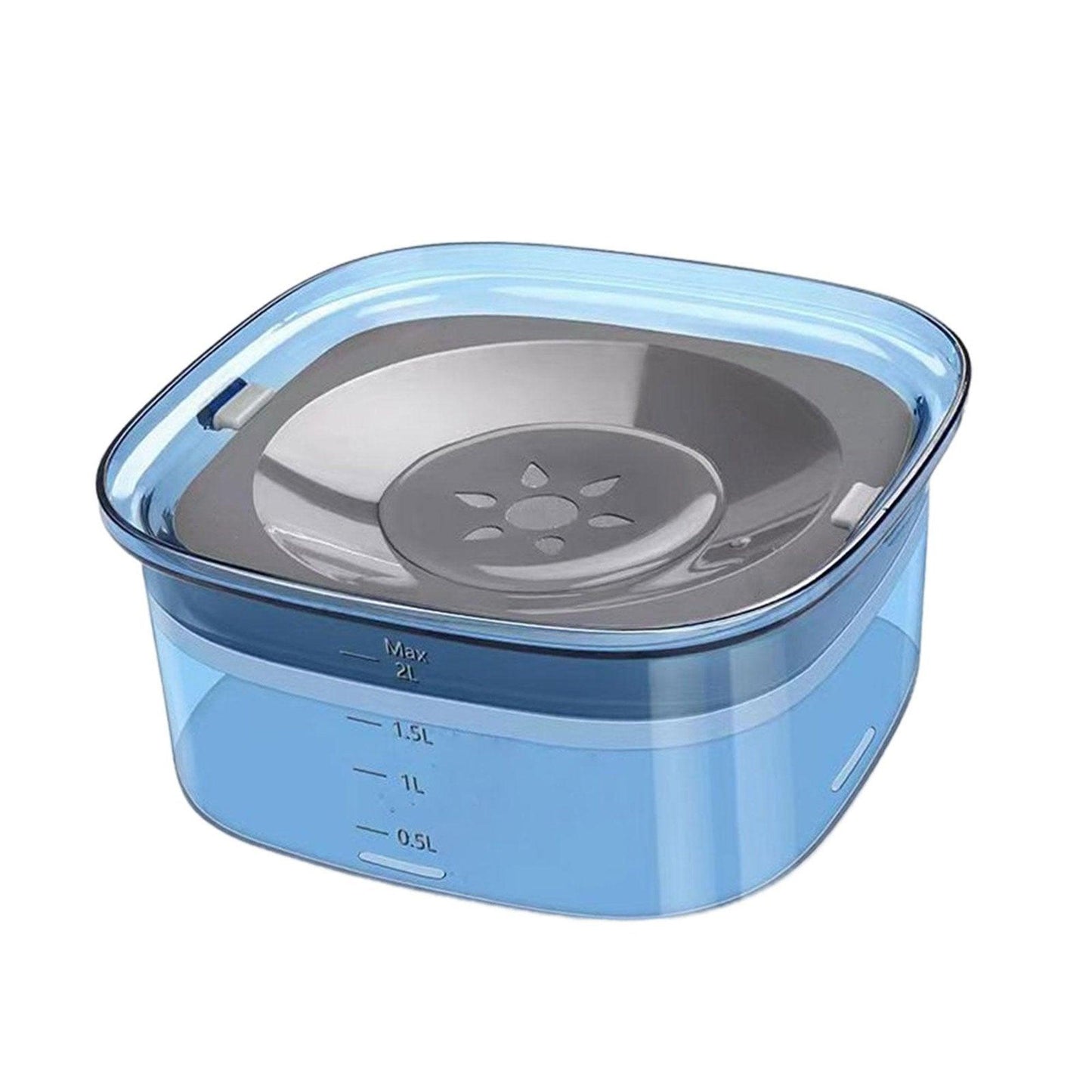 Anti-Spill Pet Bowl for Dogs – 2 Liter Capacity, Splash-Resistant, Durable PVC Design 5