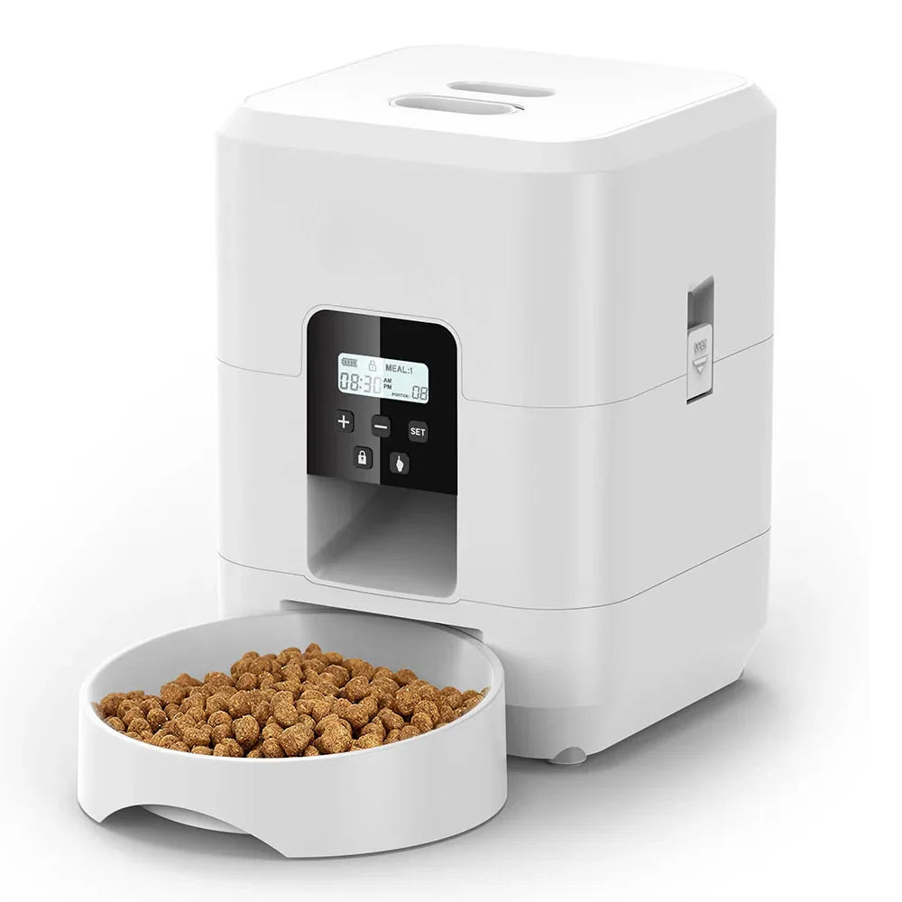 Automatic Pet Food Dispenser with Time Settings – WiFi and Button Control for Dogs and Cats 7