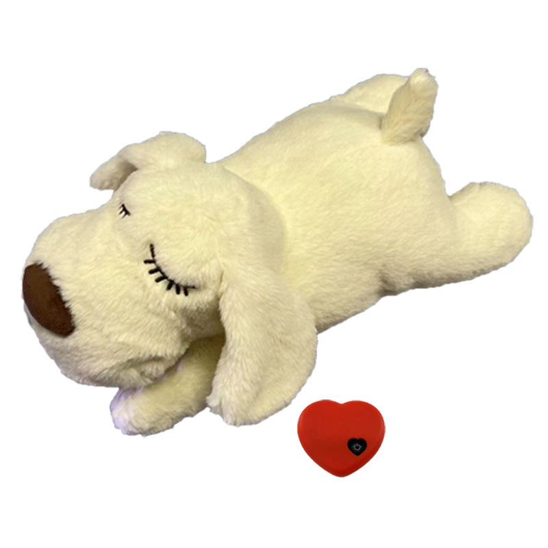 Calming Heartbeat Plush Dog Toy for Anxiety Relief – 14.2 Inch Soft Cuddly Companion 11