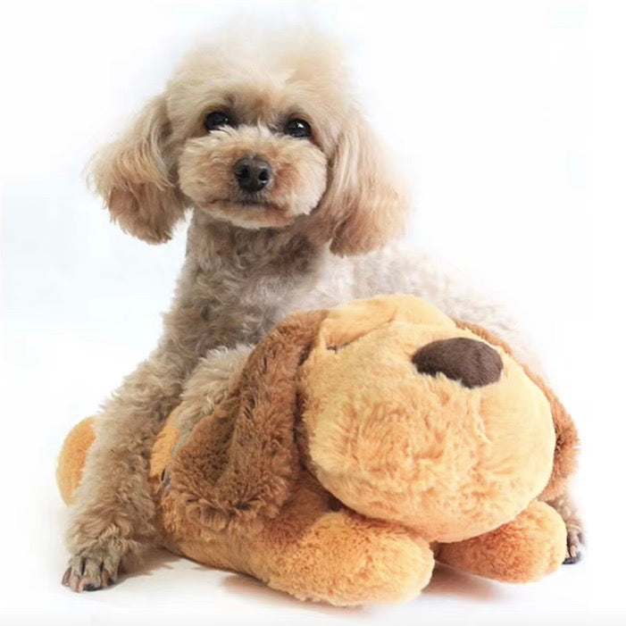 Calming Plush Dog Toy with Realistic Heartbeat for Anxiety Relief – Soft Fleece for Small Dogs, 40cm 7