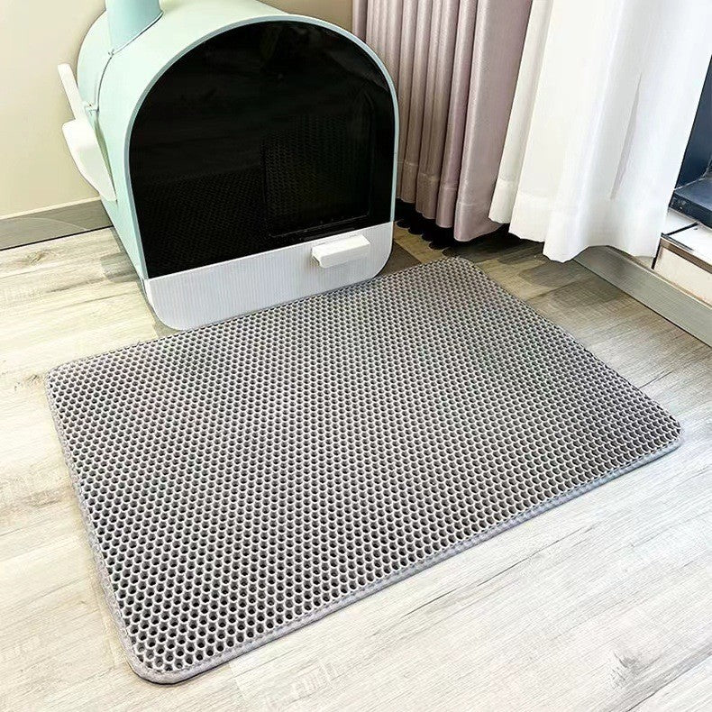 Cat Litter Mat with Non-Slip Waterproof Design – Best Kitty Litter Mat for Clean Floors and Litter Catching 3