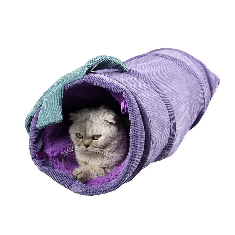 Colorful Flower Cat Tunnel Toy – Soft, Durable Fabric Play Tunnel for Cats, Fun Hideaway and Relaxation Spot 9