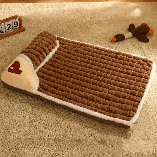 Comfortable Washable Dog Bed for Small and Medium Dogs – Soft Faux Fur with Checkered Design, Easy Maintenance and Four-Season Comfort 9