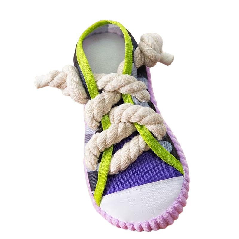 Dog Toy - Shoe Shaped Squeaky Toy for Small to Medium Dogs, Durable Rubber Design for Interactive Play 4