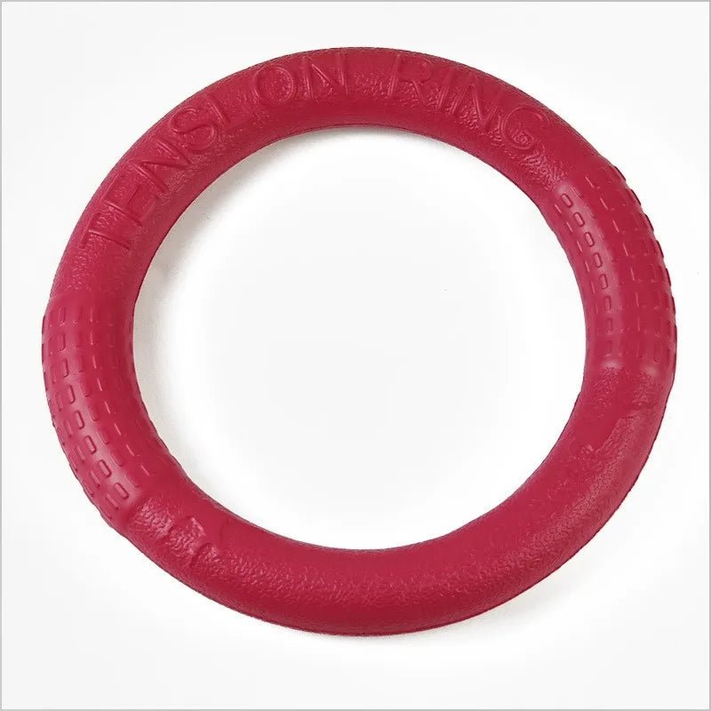 Durable Bite Resistant Dog Training Ring – Safe EVA Interactive Toy for Chewing and Fetching 9
