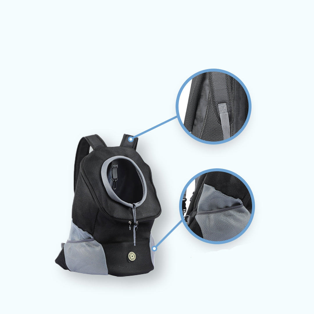 Durable Dog Backpack Carrier with Adjustable Straps and Multiple Compartments for Hiking and Outdoor Adventures 8