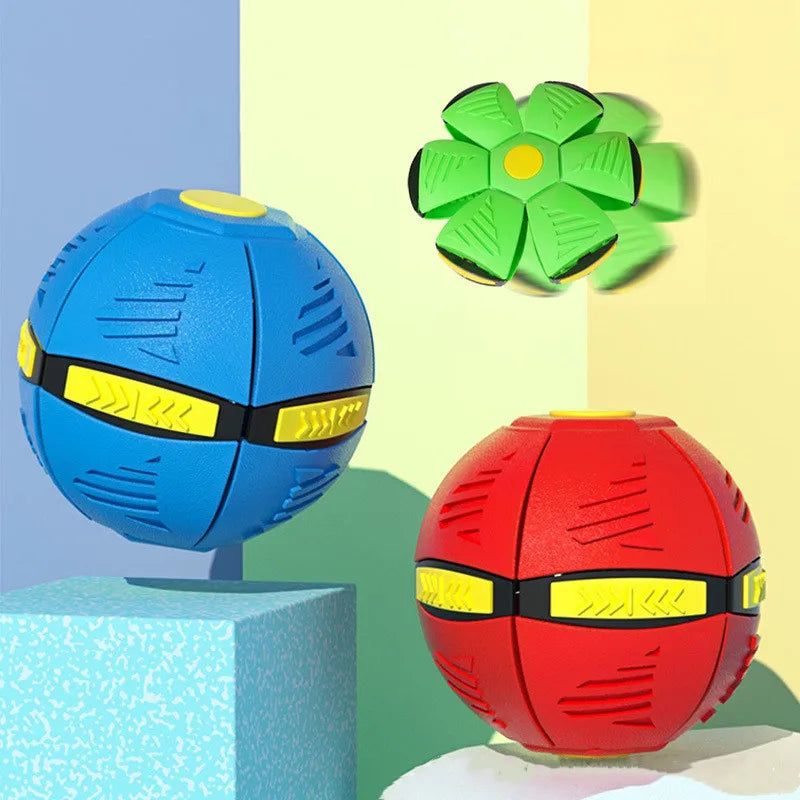 Durable Flying Saucer Disc Ball Dog Toy – Interactive Fetch Toy for All Breeds, High-Flyer Design in Vibrant Colors 8