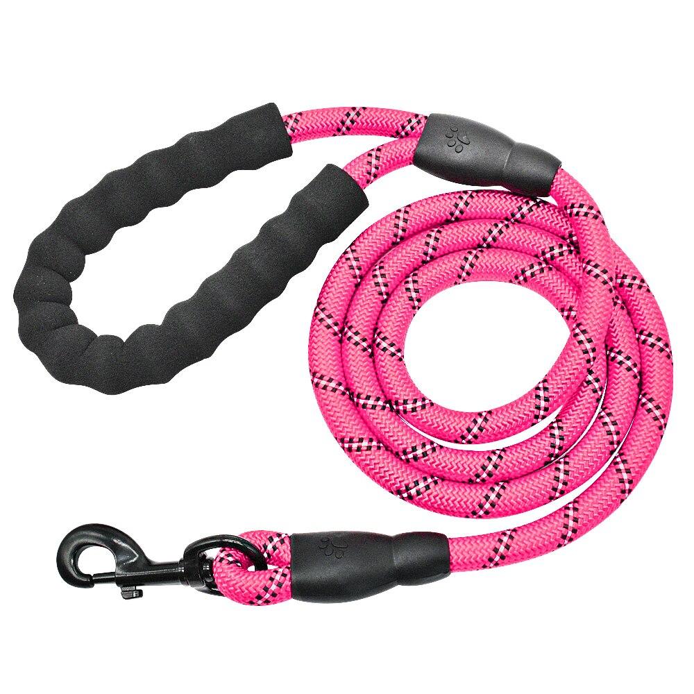 Durable Reflective Dog Leash, 5ft Heavy-Duty Chew-Proof Rope with Padded Handle for Comfort and Safety 13