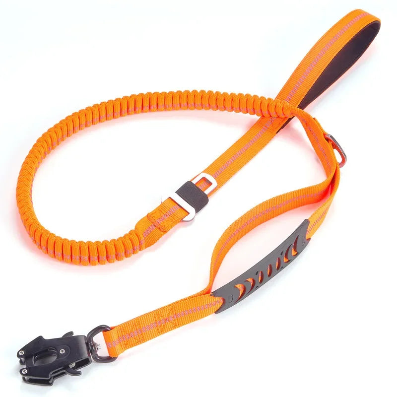 Elastic Dog Leash with Shock Absorption and Reflective Stitching – Durable Bungee Leash for Active Dogs, 135-190 cm, Multiple Colors 8