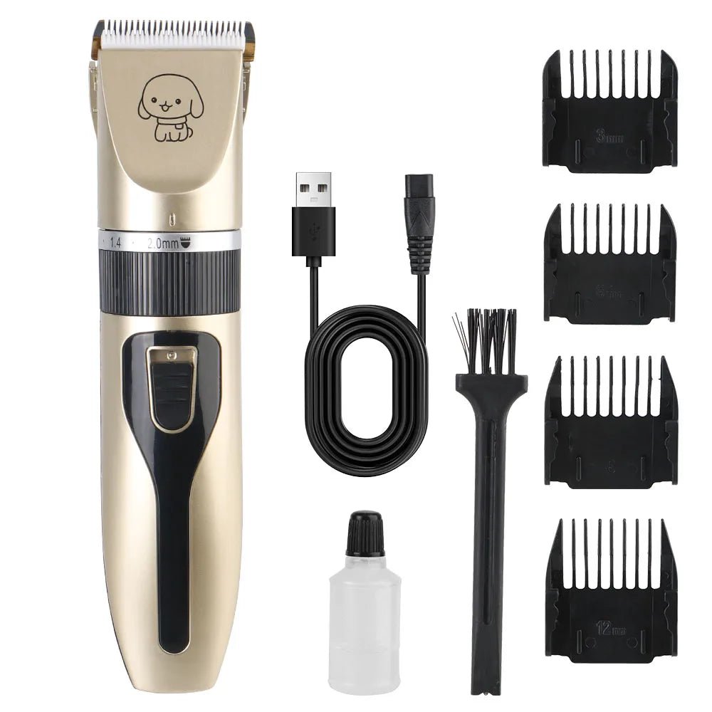 Electric Dog Grooming Clippers Set with Ceramic Blade, Adjustable Combs, Ultra-Quiet for Stress-Free Grooming 7