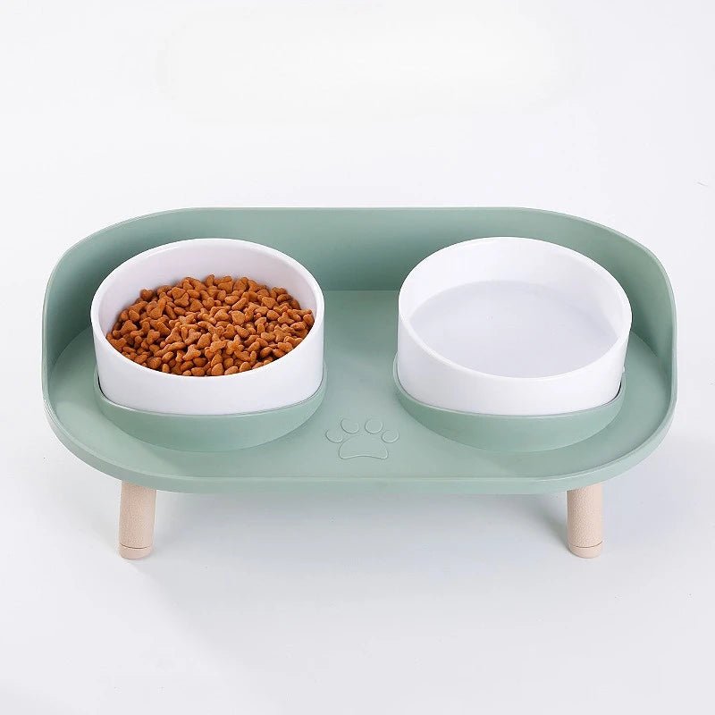 Elevated Dog and Cat Feeding Station with Double Bowls – Ergonomic Non-Slip Design for Healthy Eating Posture 8