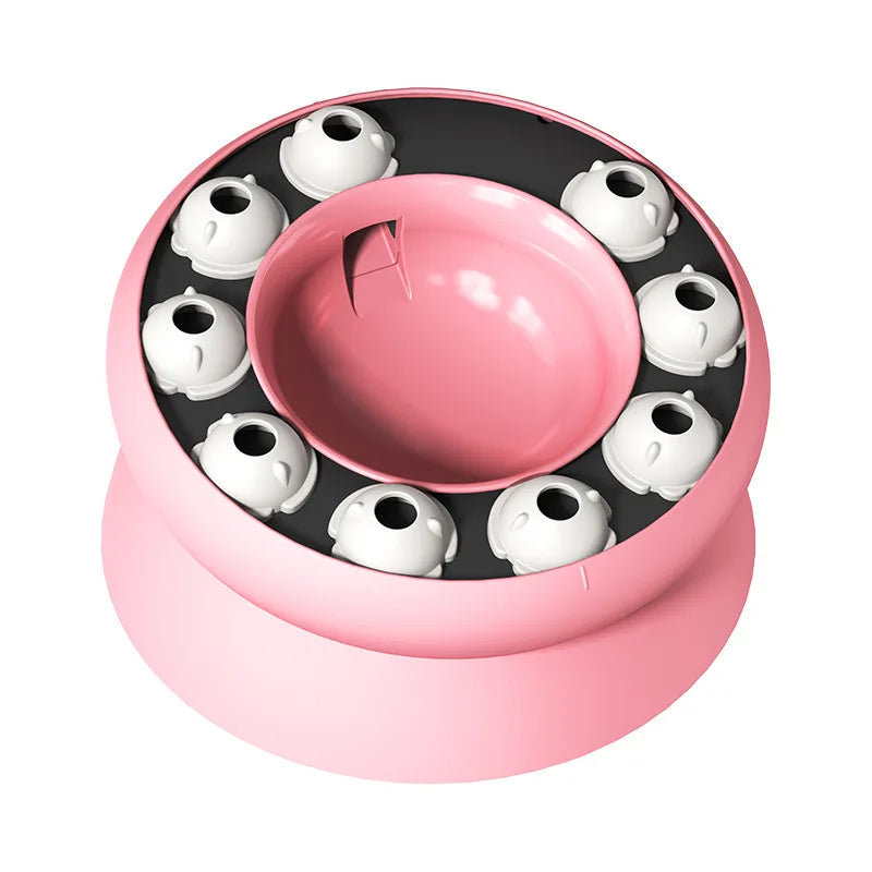 Elevated Interactive Puzzle Cat Feeder – Slow Feeding Bowls for Healthy Eating, Ergonomic 15-Degree Tilt Design 6