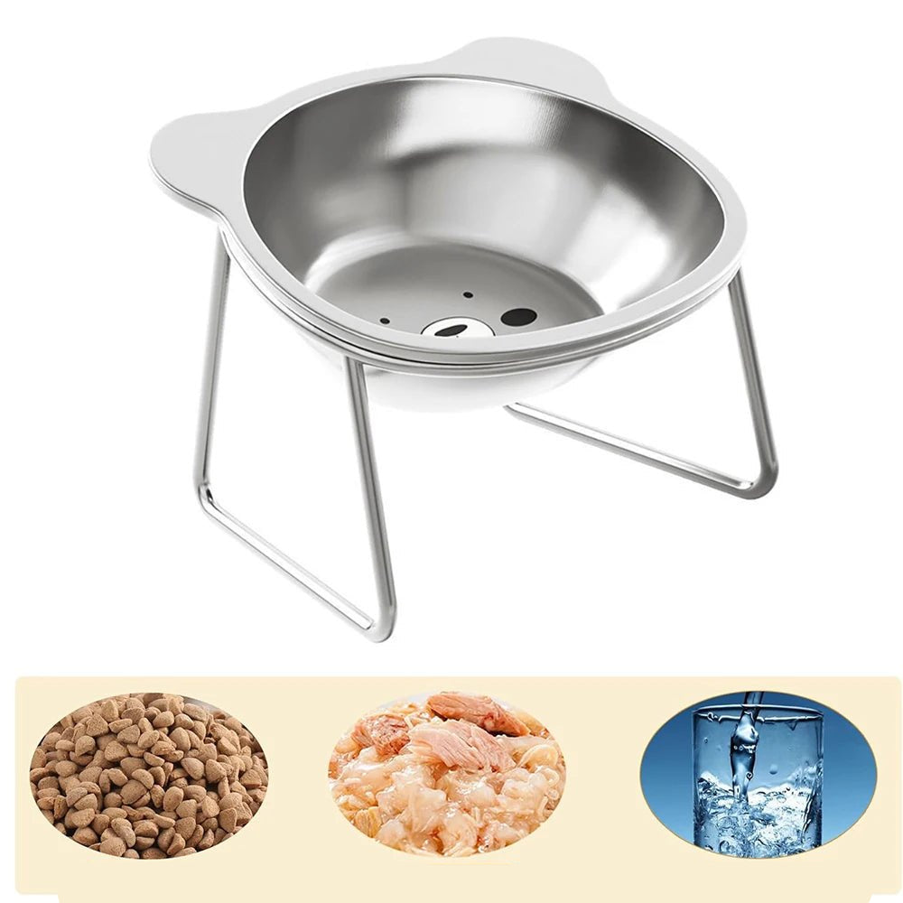 Elevated Stainless Steel Cat Litter Box with Ergonomic Design and Two Removable Containers – Ideal for Cats and Small Dogs 2