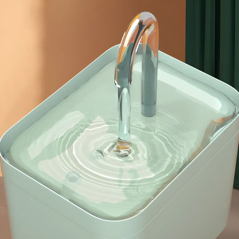 FlowCat Cat Water Fountain with 2L Reservoir and Quiet Pump – Stainless Steel Pipe and LED Indicator 5