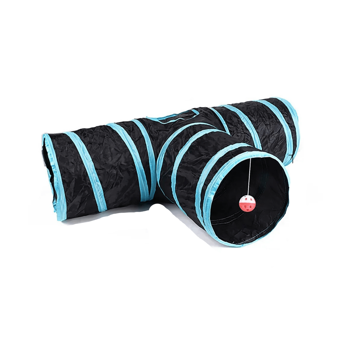 Foldable Cat Tunnel Toy with Cross-Pass Design – Lightweight and Durable Indoor Play Tunnel for Cats 7