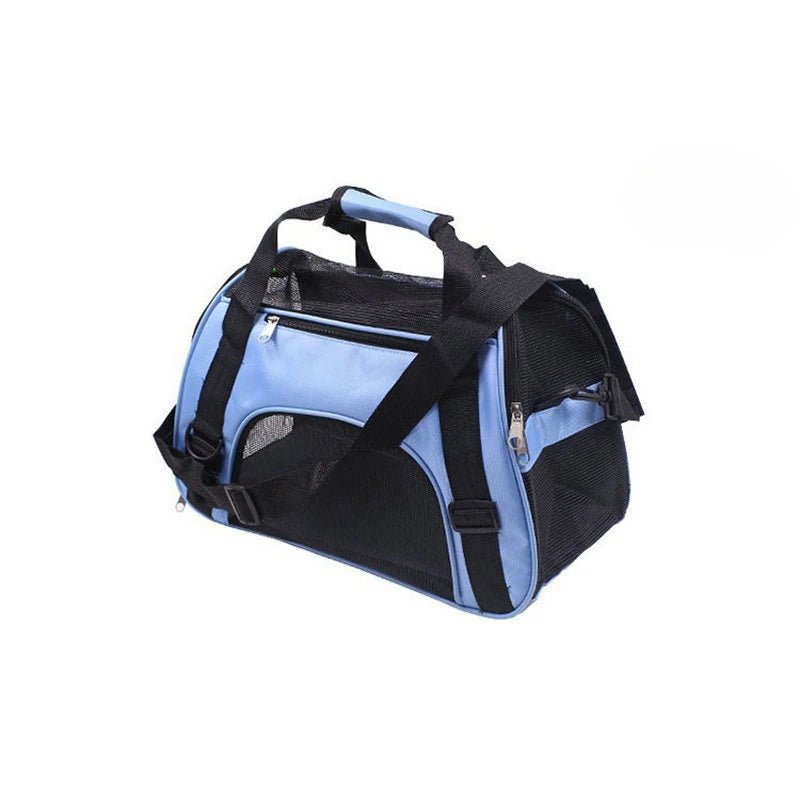 Foldable Pet Carrier Bag for Dogs and Cats - Lightweight Soft-Sided Travel Solution with Breathable Mesh and Durable Nylon 11