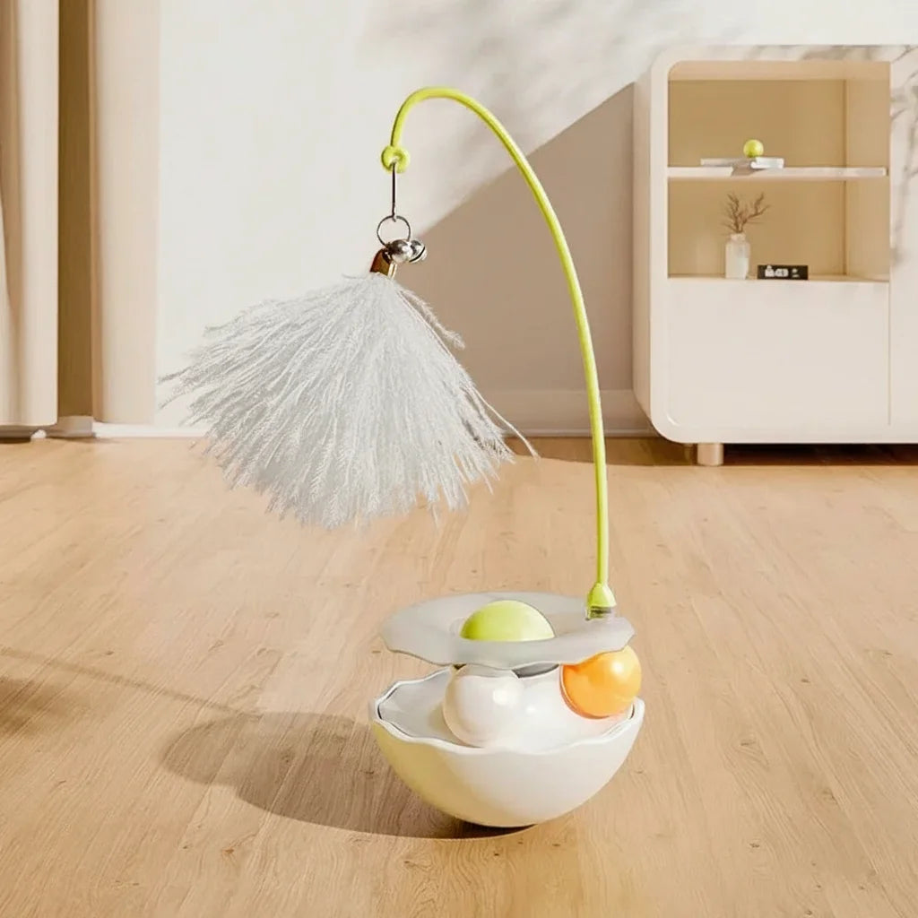 Interactive Cat Toy Tumbler with Feathers and Bell – Engaging Play for Active Cats 10