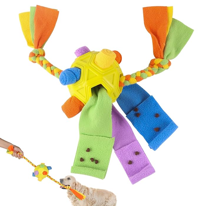 Interactive Dog Treat Game for Mental Stimulation – Snuffle Ball for All Dog Sizes 7