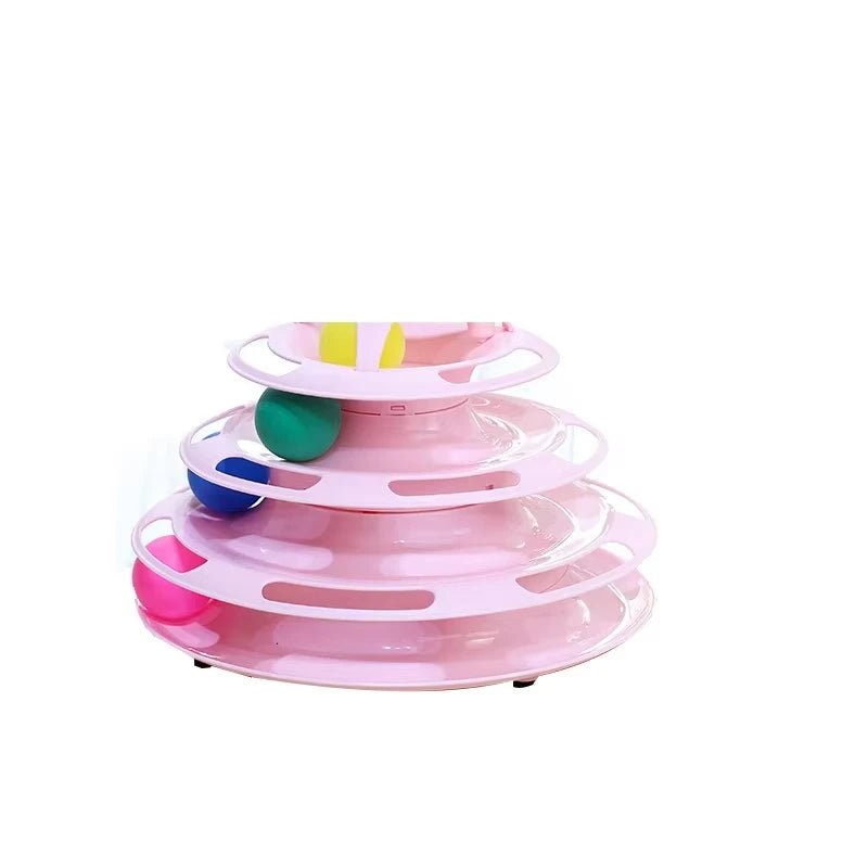 Interactive Multi-Layer Cat Toy Tower for Kittens and Adult Cats – Engaging Play with Rotating Balls 6