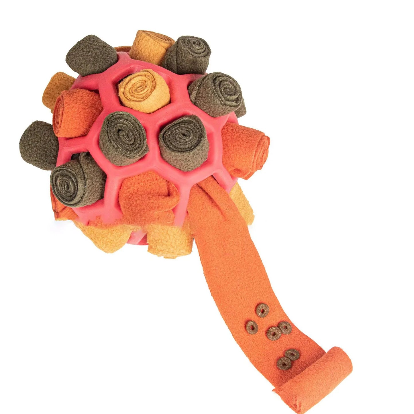 Interactive Snuffle Ball for Dogs – Colorful Feeding Toy for Mental Stimulation and Slow Eating, Soft Rocket Fleece and TPR Design 11