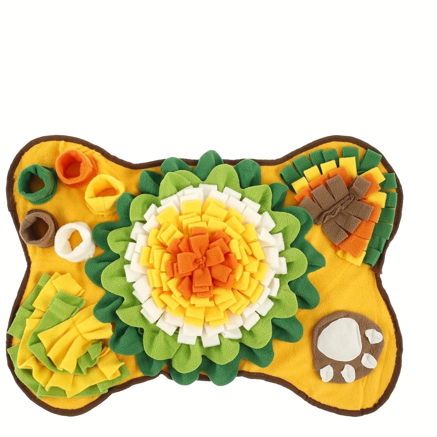 Interactive Snuffle Mat for Dogs with Sound Flower Design – Non-Slip and Washable 8