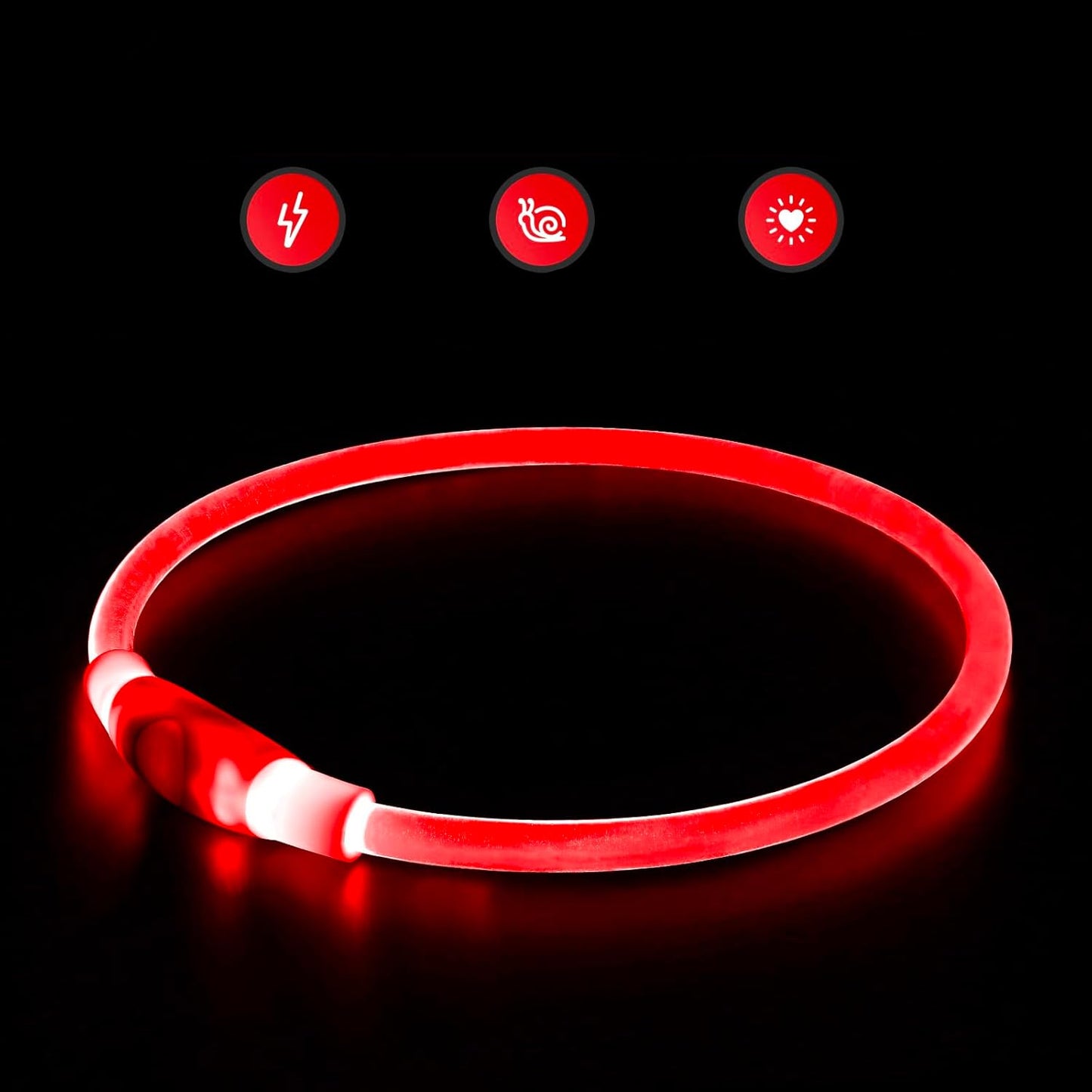LED Dog Collar – Adjustable 360-Degree Glow Safety Collar with USB Rechargeable Light for Night Walks 13