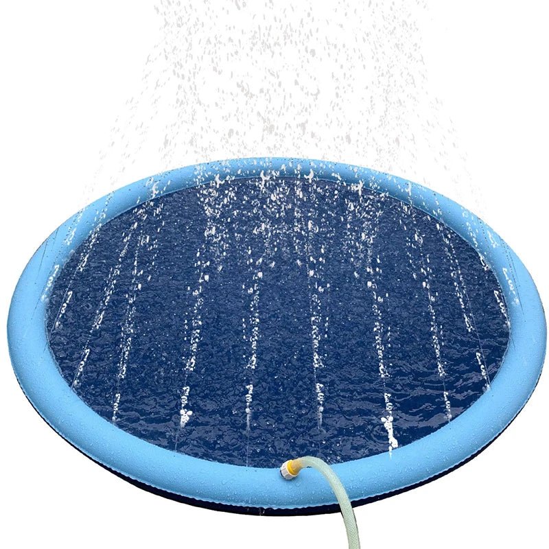 Large Inflatable Dog Splash Pad for Pets – Eco-Friendly Water Fountain Mat 5