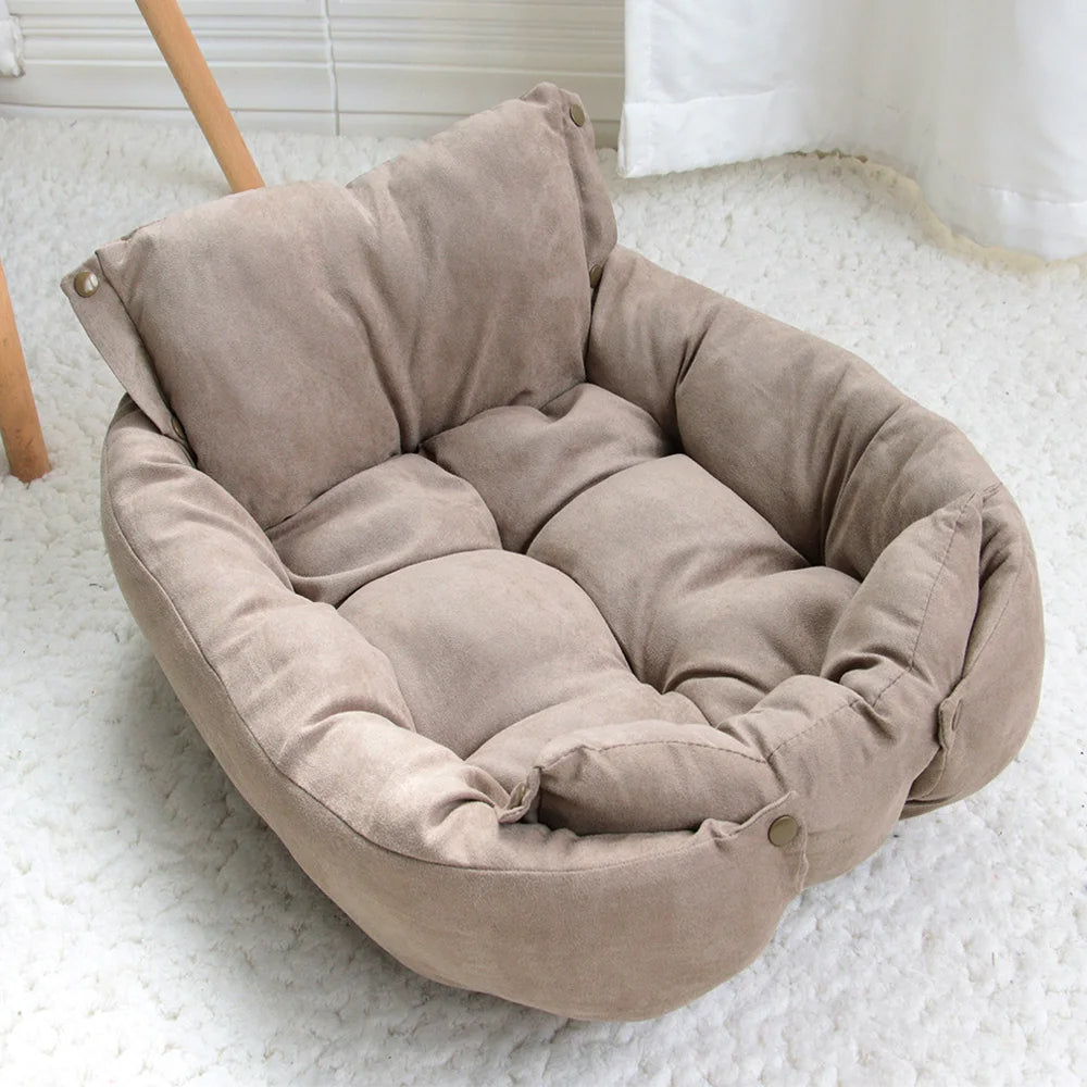 Milo 3-in-1 Convertible Pet Bed – Sofa, Cushion, and Nest for Ultimate Comfort 4