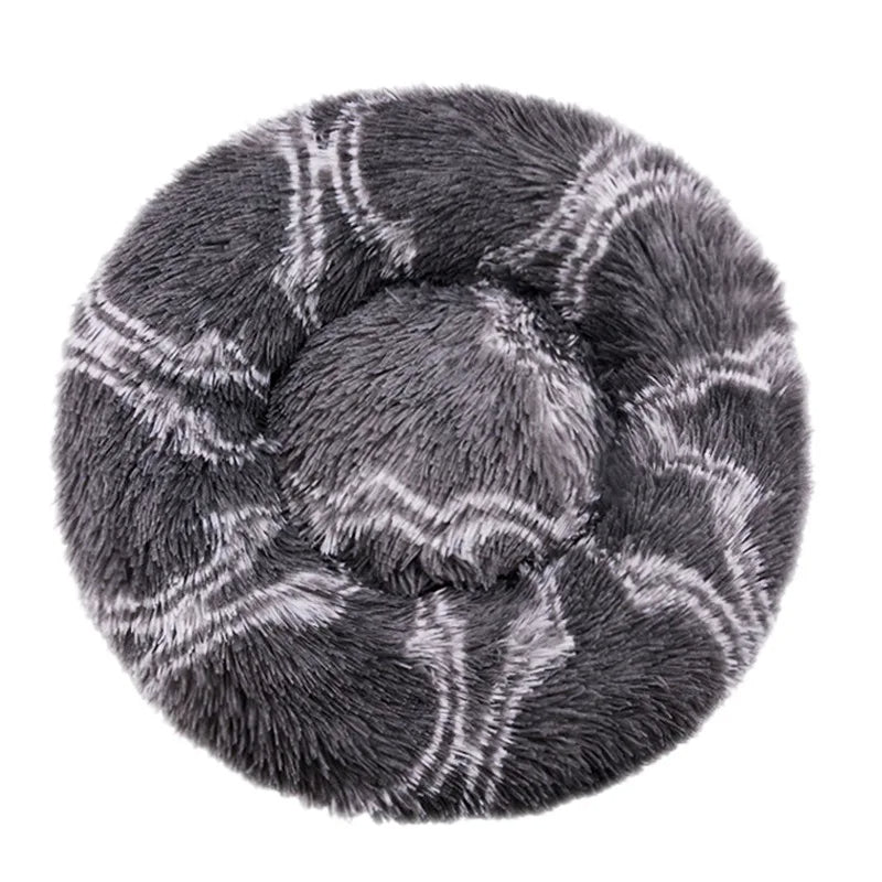 Milo Round Plush Dog Bed – Cozy Retreat for All Pets with Supportive Design 11