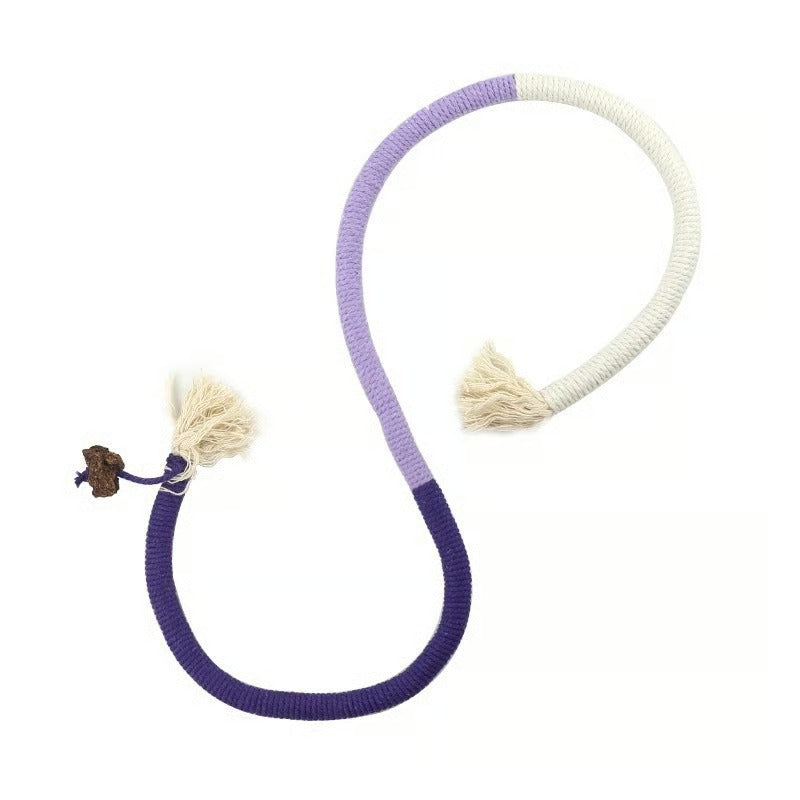 Natural Cotton Chewing Rope Toy for Cats – Dental Care and Teething Aid 11