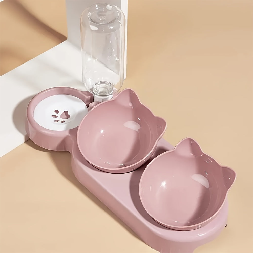 Non-Slip Angled Cat Food and Water Bowl – Durable PP Design for Comfortable Eating 10
