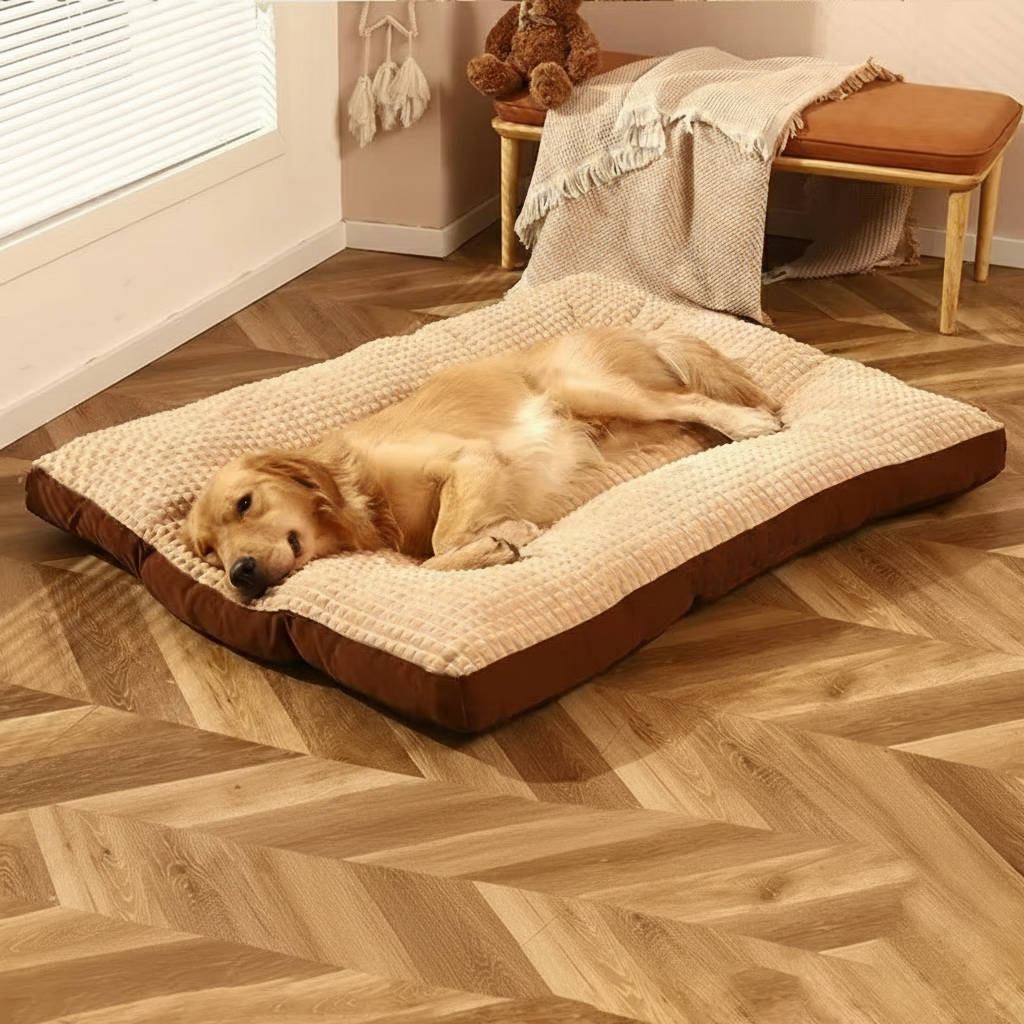 Orthopedic Large Dog Bed with Soft Fleece Interior, Anti-Slip Base, Supports Up to 100 Pounds 6