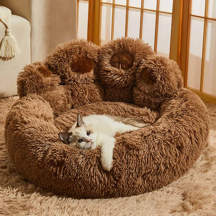 Orthopedic Round Dog Bed with Raised Bolster – Ultra-Plush Calming Pet Bed 15