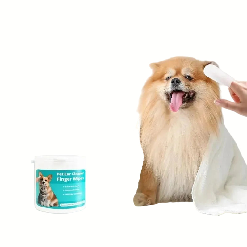 Pet Ear Cleaning Wipes for Dogs and Cats – Soft Non-Woven Fabric, 50 Count for Easy Ear Hygiene 2