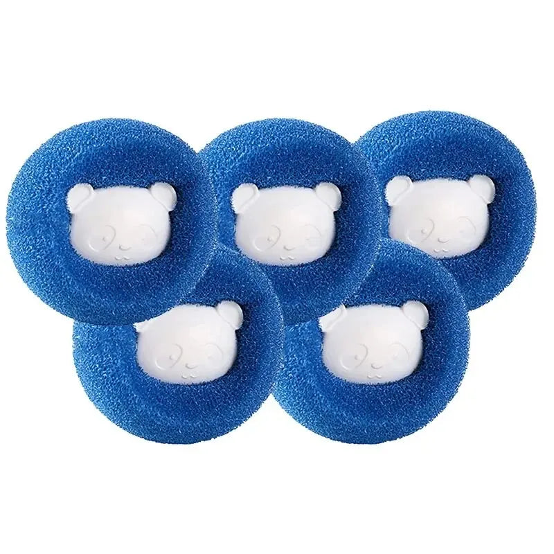 Pet Hair Remover Balls for Laundry β Reusable Dog and Cat Hair Remover Tool with Anti-Tangle Design in Orange and Blue 5