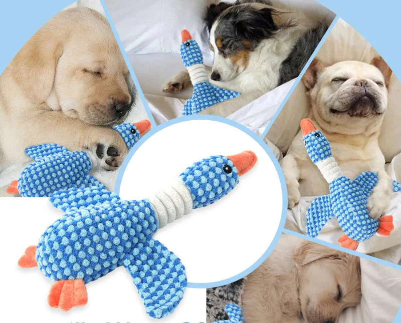 Plush Duck Chew Toy for Dogs with Squeaker – Soft, Safe, and Engaging Playtime Companion for All Breeds 3