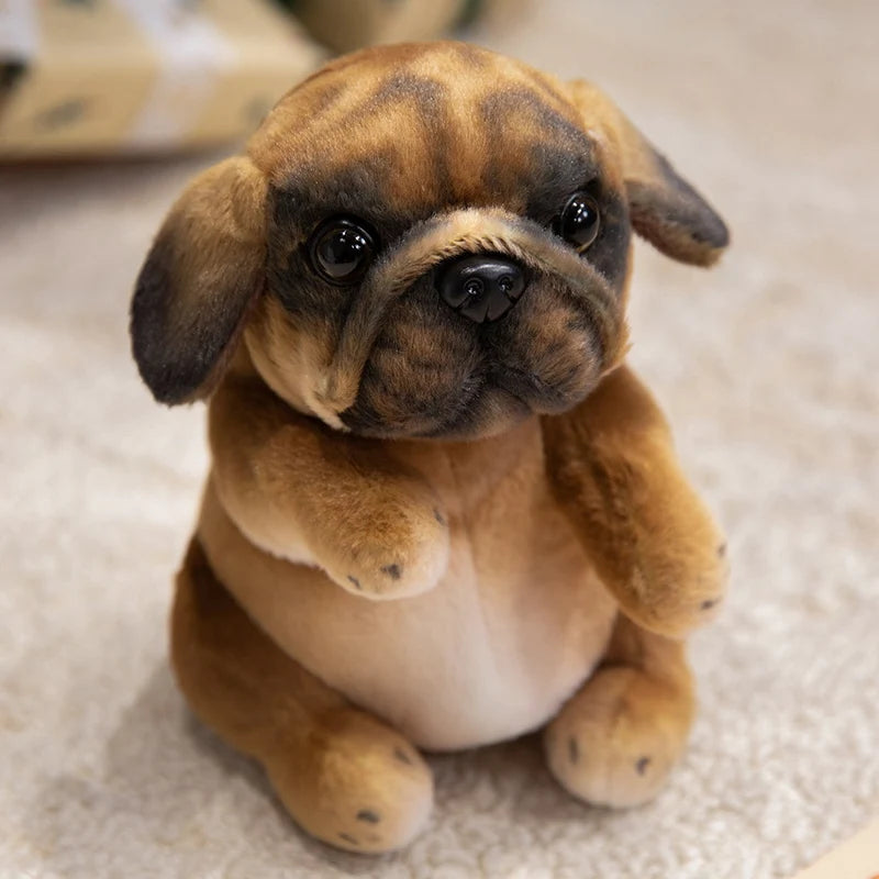 Realistic Plush Poodle Pug Puppy Stuffed Animal – Soft Fluffy Toy for Room Decor and Gifts, 12 Inches 9