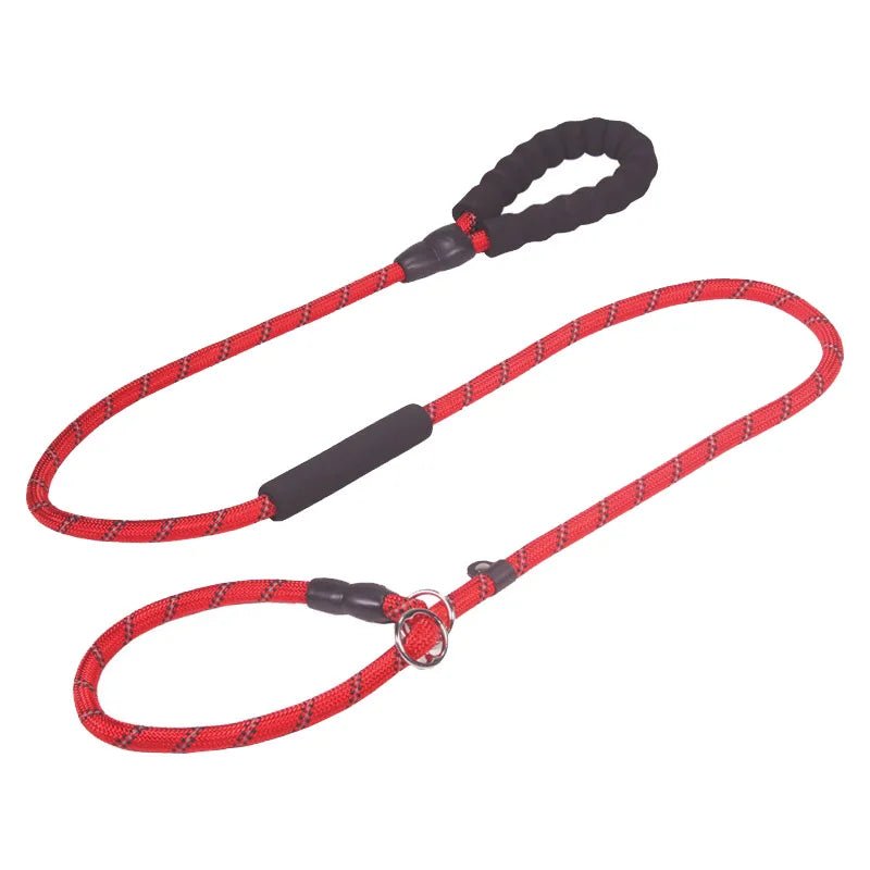Reflective Dog Leash 180cm with Padded Handle and Adjustable Collar ā Durable Nylon for Safety 9