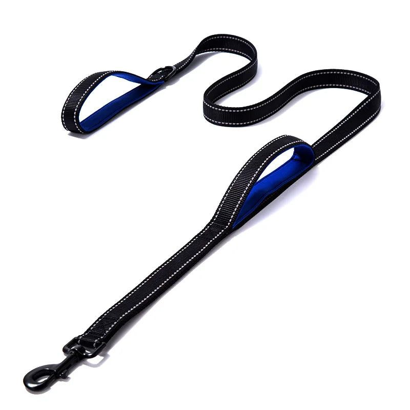 Reflective Double-Handle Dog Leash for Safety and Control – Durable and Comfortable 5