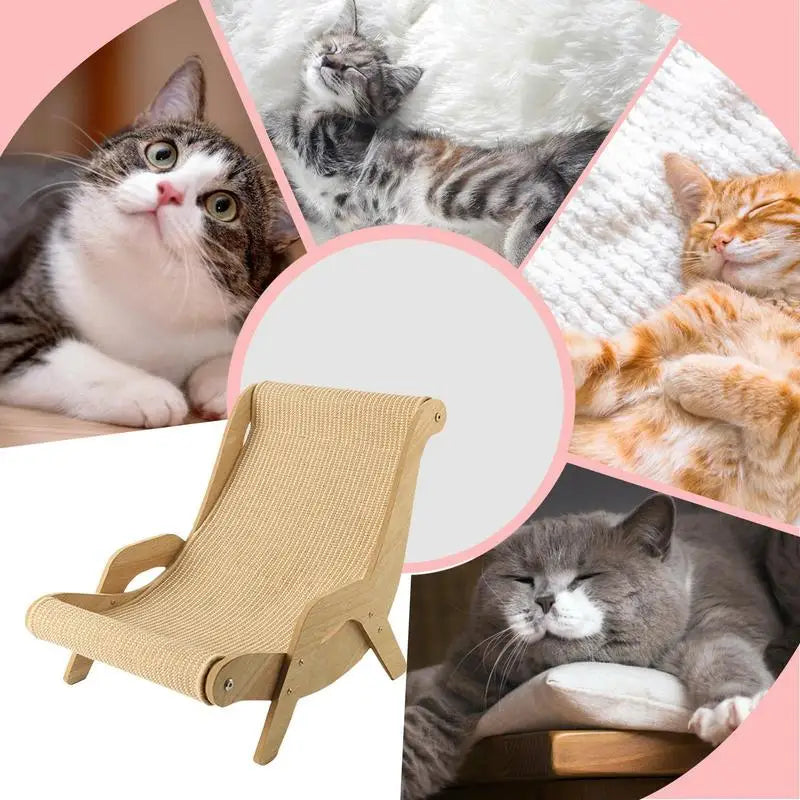 Sisal Cat Chair with Sturdy Wooden Scratching Post – Durable Cat Furniture for Indoor and Outdoor Use 4