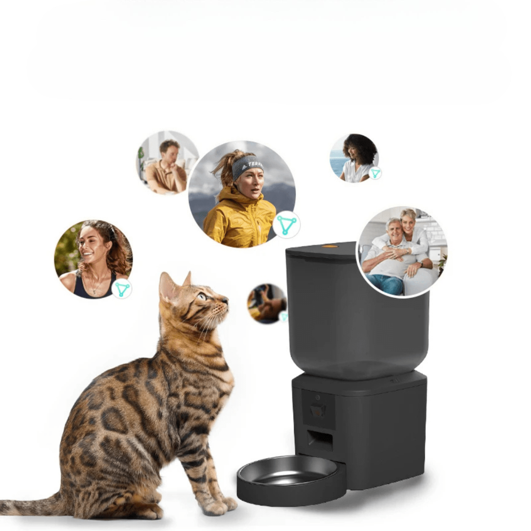 Smart Automatic Pet Feeder with 1080p HD Camera – 8L Capacity for Cats and Dogs