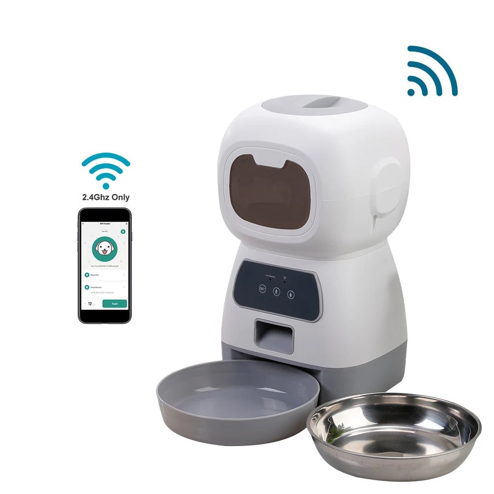 Smart Automatic Pet Feeder with App Control and Voice Recording – 3.5L Capacity 6