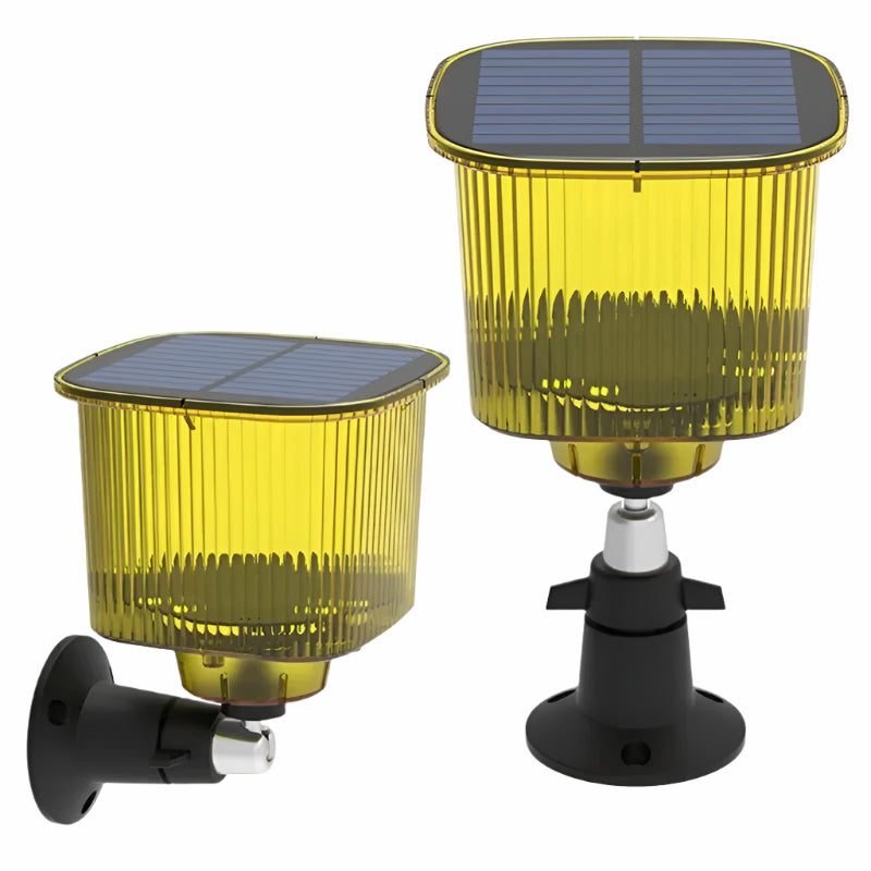 Solar Powered Bird Deterrent with Motion Sensor, Alarm Sound, and Strobe Light - Effective Bird Scarer for Gardens and Outdoor Spaces 1