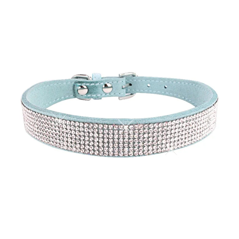 Sparkling Rhinestone Dog Collar for Small to Medium Pets – Elegant, Adjustable, Soft, and Lightweight 7