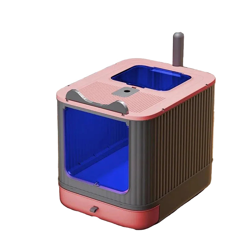 Splashproof Closed Cat Litter Box – Hygienic Compact Design for Odor Control and Cat Privacy 7
