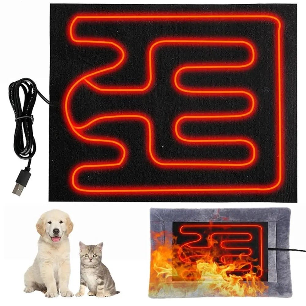 USB Pet Heating Pad – Waterproof Foldable Dog and Cat Warming Mat for Indoor and Outdoor Use, 30x40cm 4